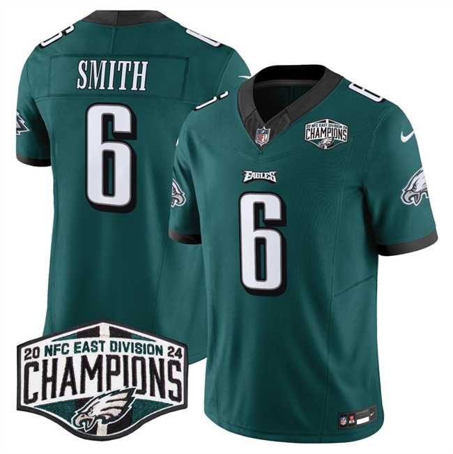 Men's Philadelphia Eagles #6 DeVonta Smith Green 2024 NFC East Champions F.U.S.E. Vapor Untouchable Limited Stitched Jersey,We sell and wholesale Men's Philadelphia Eagles #6 DeVonta Smith Green 2024 NFC East Champions F.U.S.E. Vapor Untouchable Limited Stitched Jersey on line form chian!